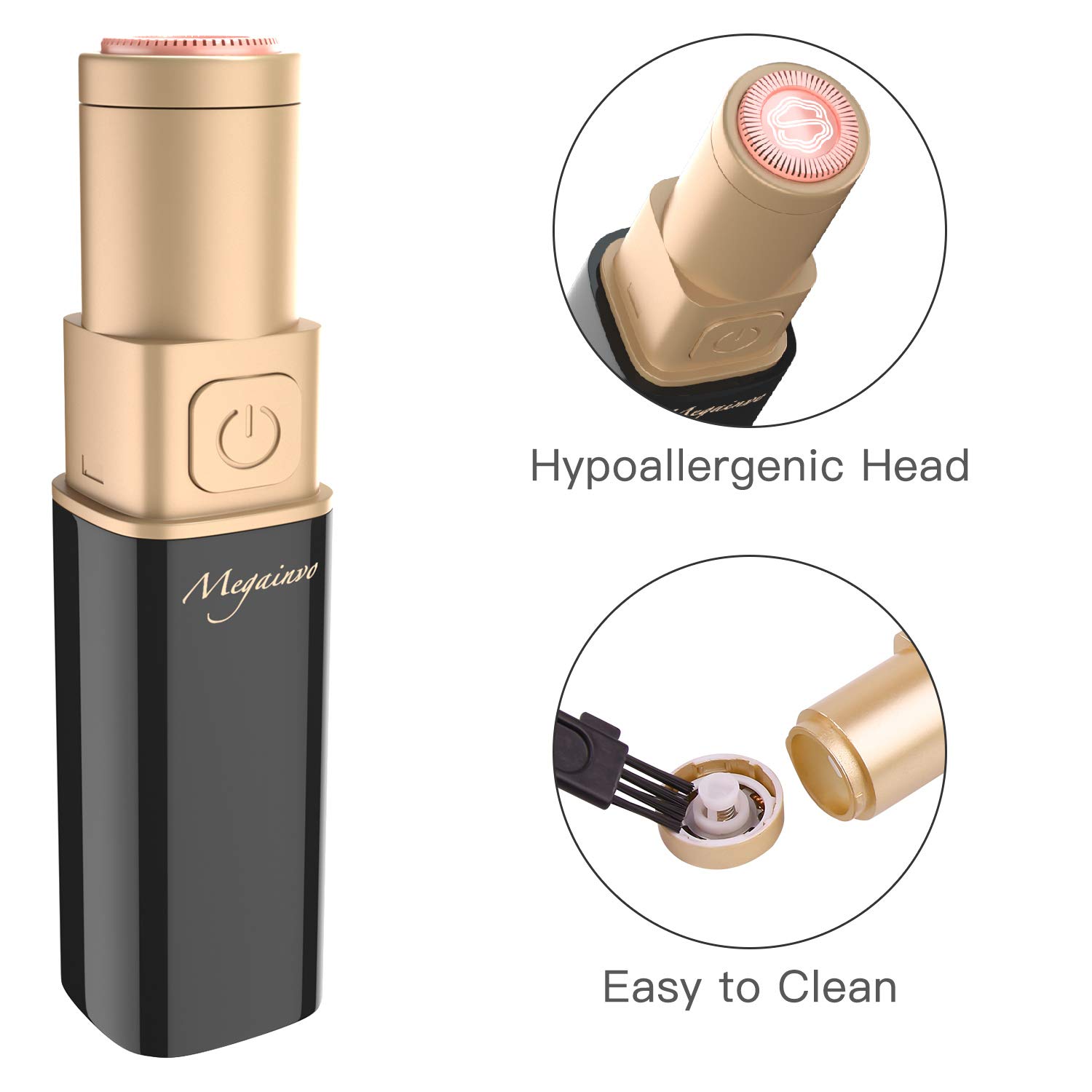 Facial Hair Removal Women Remover Pubic Finishing Touch Painless Rechargeable Face Razor for Ladies,Girls,Face,Peach Fuzz,Lip,Chin,Women\'s Mini Electric Face Trimmer Shaver