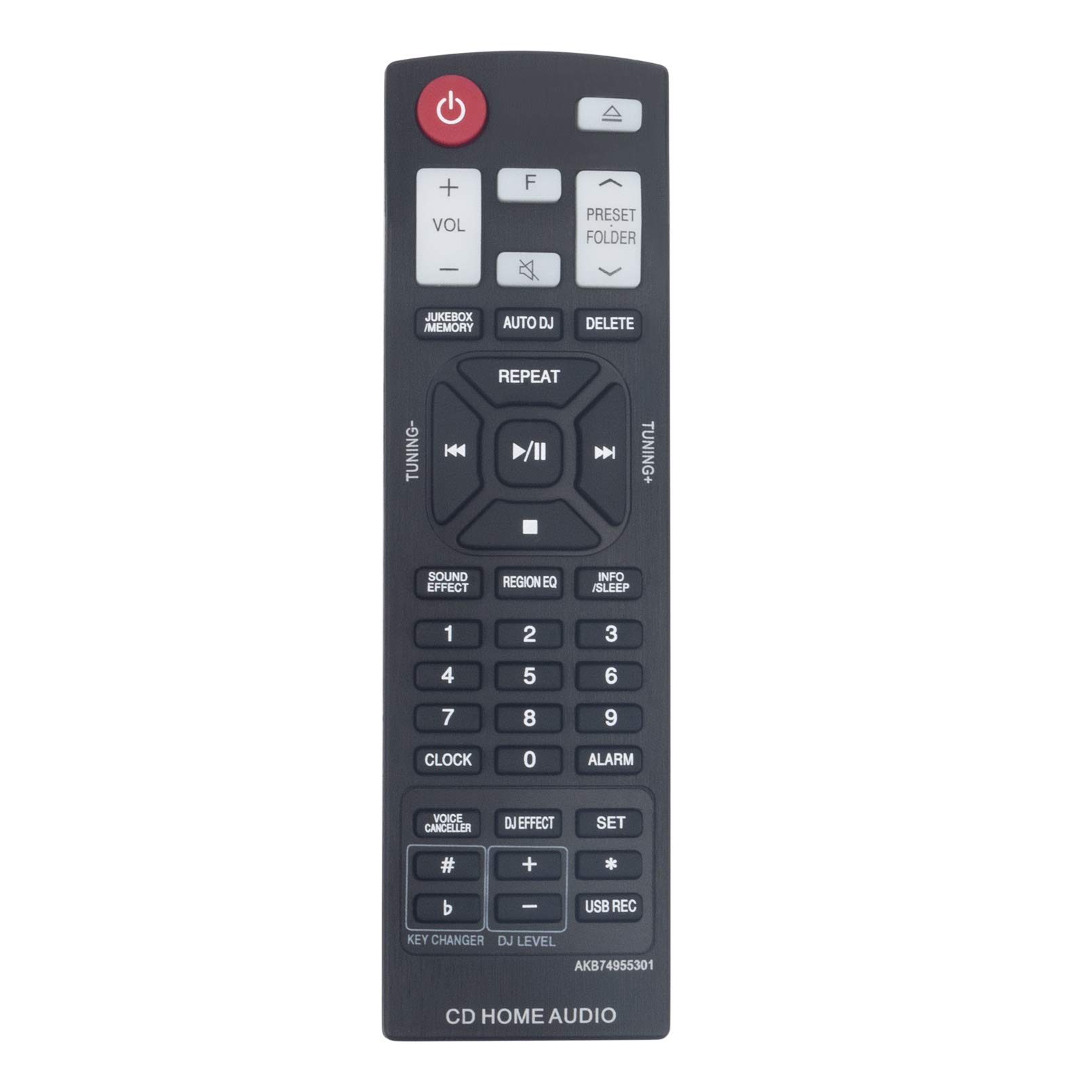 VINABTY AKB74955301 Replacement Remote Control for LG Home Audio System CM9760 OM5560 Remote Controller