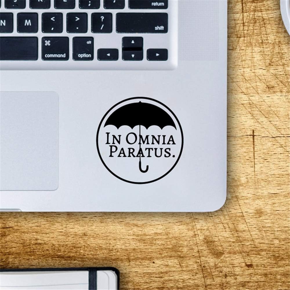Gails Wall Decal Peel and Stick Removable Wall Stickers in Omnia Paratus Car Laptop Decal for Apple MacBook Decal Pro Air Retina Touch Bar Mac Trackpad Sticker