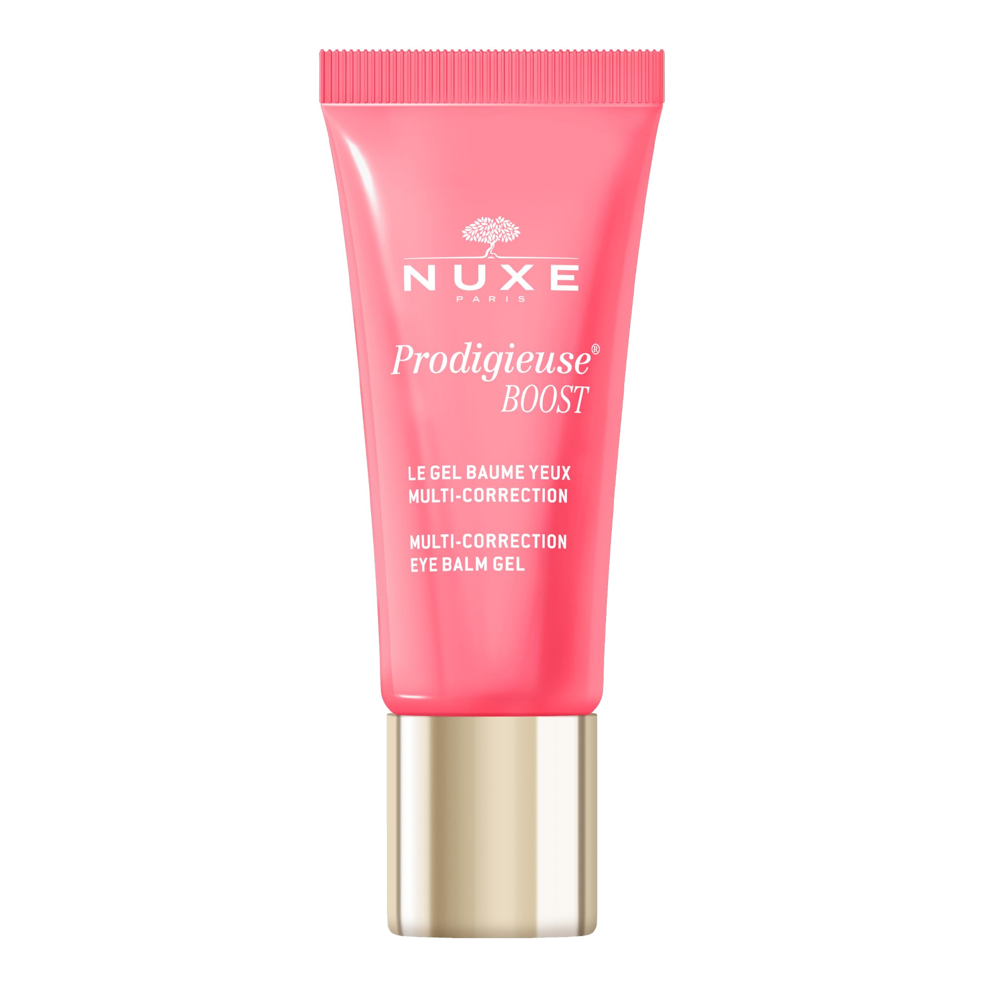 Nuxe Prodigieuse Boost Multi-Correction Eye Balm Gel 15ml, Radiance-Boosting Eye Treatment, Reduces Puffiness & Dark Circles, With Jasmine Extract for a Fresh, Well-Rested Look, Vegan Formula