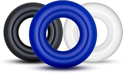 3 Pcs Silicone Cock Rings for Longer Harder Stronger Erections, 3 Colors Penis  Ring for Men,