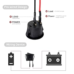 Round Rocker Switch, 6 Pcs Mini Rocker Switch, 12