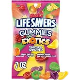 LIFE SAVERS Exotics Gummy Candy Bag, Exotic Fruit Flavored Candy, 7 oz