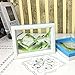 CooCu Moving Sand Art Picture,Desktop Art Toys and As A Gift(Green Space) - Black,White,Green