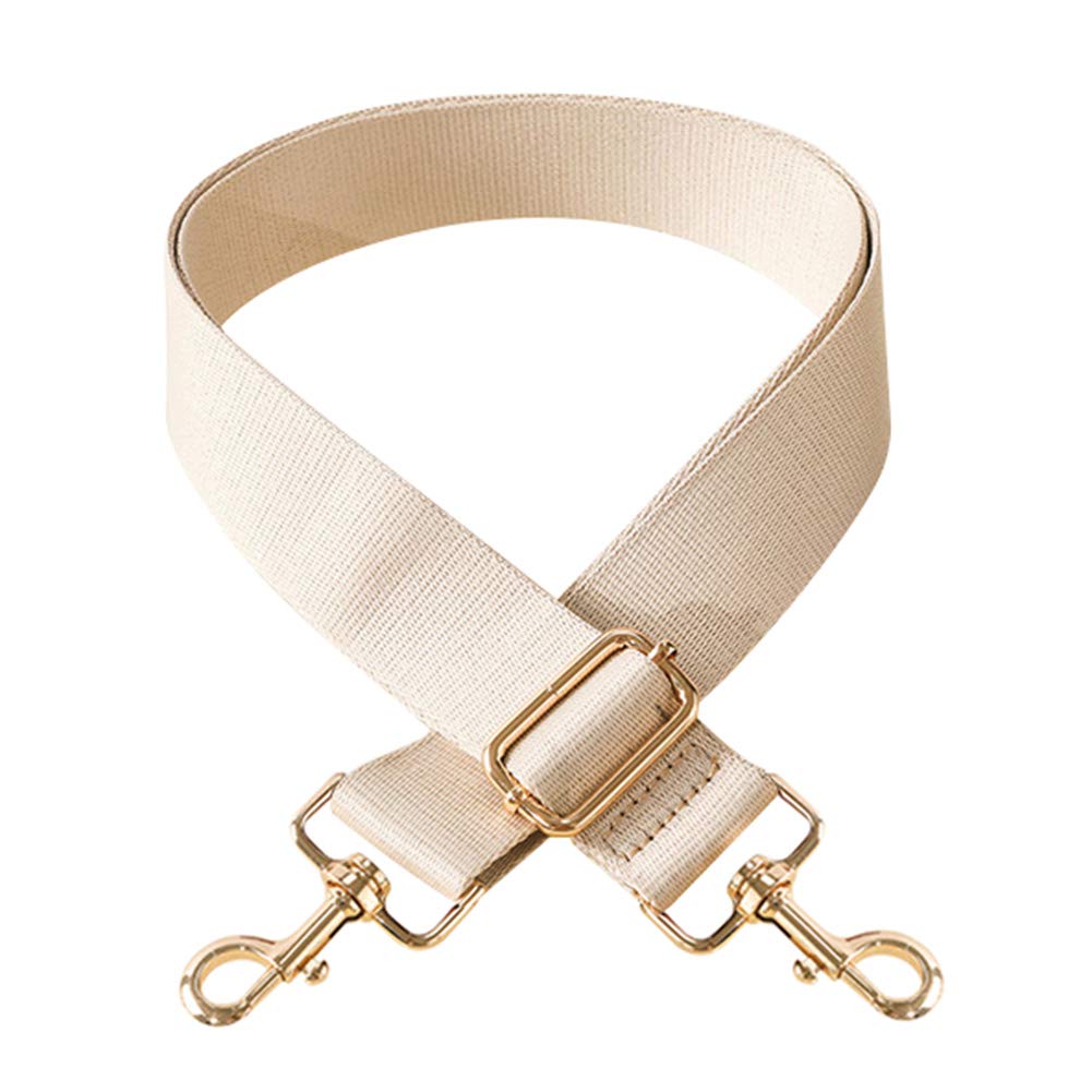 Asudaro 75-135 cm Adjustable Shoulder Strap, Wide Bag Strap, Handbags, Shoulder Strap, Colourful Belt for Shoulder Strap, Bag, Carry Bags and Handbags, Replacement Bag Strap, beige, standard size,