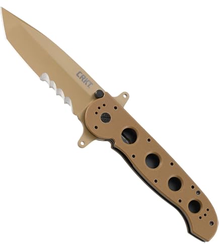 CRKT M16-02X Folding Knife with Crossbar Lock: D2 Steel Plain Edge