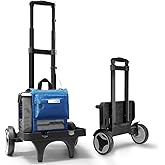 Glucomfy Ultralight 360 Ventilated Backpack with Tailored Collapsible Carrying Cart, Blue Backpack with 3-Way Reflective and Trolley Sleeve, Only Compatible with Inogen One G5, Rove 6 and OxyGo Next