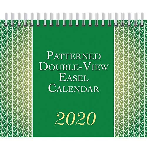 Patterned 2020 7.5 x 6 Inch Monthly Double View Easel Calendar by Wyman Publishing, Art Design Pattern