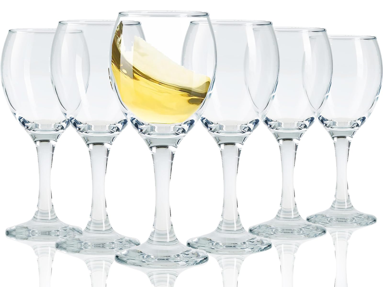 Limoncello Glasses Shot Glasses with Stem (6, 4.5oz/130ml)