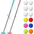Hiboom Golf Putters for Men and Women Two Way Mini Golf Putter with 4 Golf Balls Adjustable Length Kids Putter Bulk for Right or Left Handed Golfers for Children Teenager Junior