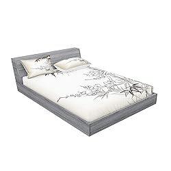 Lunarable East Fitted Sheet & Pillow Sham