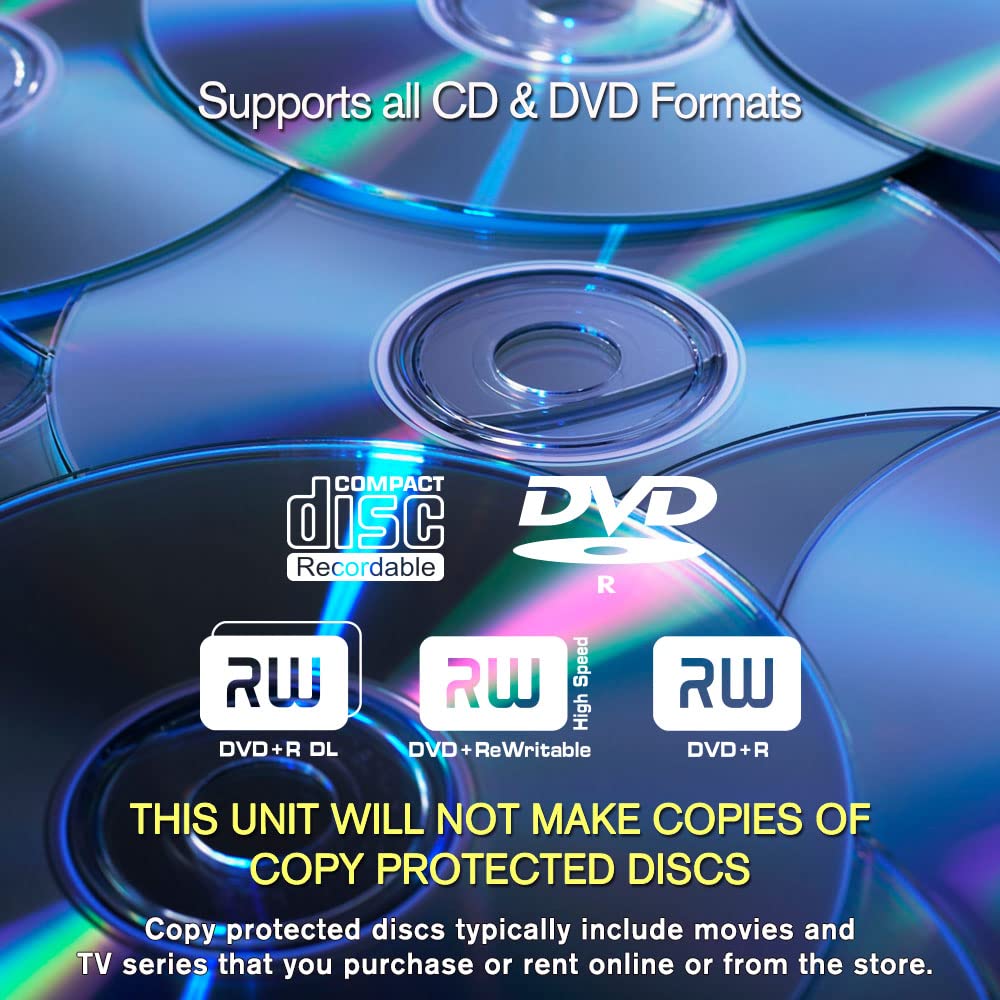 PlexCopier 24X SATA 1 to 5 CD DVD M-Disc Supported Duplicator Writer Copier Tower with Free DVD Video Copy Protection