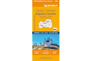 Spain: Central, Extremadura, Castilla-La Mancha, Madrid Map 576