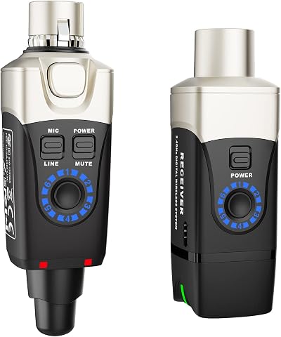 Xvive U3 Wireless 2.4GHz XLR Transmitter Receiver for Dynamic Mic 5H 6 Channels