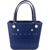 Addoklm Lightweight Extra large Rubber Beach Bag Small mini Tote Bag for Gym Waterproof medium Open Handbag for Pool Sports