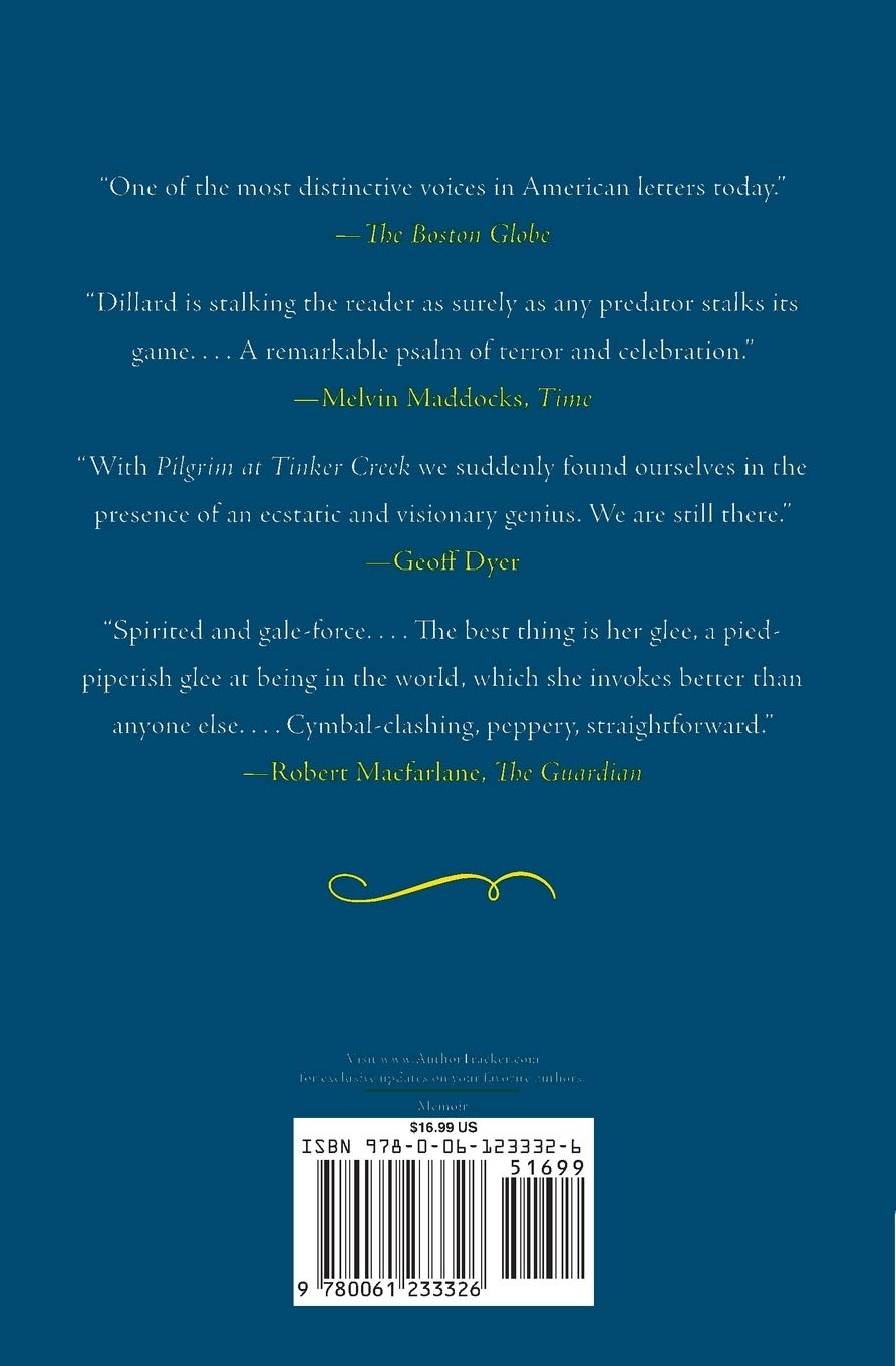 Pilgrim At Tinker Creek Harper Perrennial Modern Classics Dillard Annie De Bucher