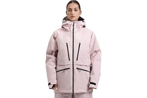 GSOU SNOW Mens Snowboard Jacket Women Ski Jackets Waterproof Insulated Snow Coat Winter Hooded Mountain Coats