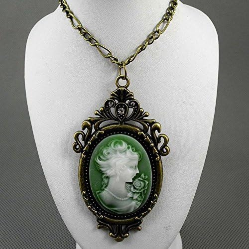 1 Pieces Necklace Pendent Jewelry Fashion Decoration Costume Retro Jewellery Collier Long Chain 70297 Queen Palace Carved Relief
