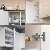 YUNYU 4-Pack Soft Close Mute Hinges Full Overlay Cabinets with Screws view 6