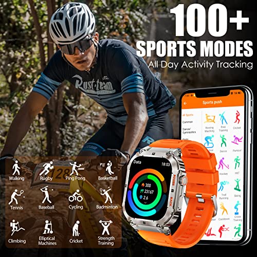 EIGIIS Military Smart Watches for Men HD Big Screen Rugged