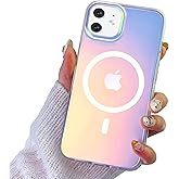 I-MGAE-IN-AR Designed for iPhone 12 Case,i Phone 12 Pro Case,[Compatible with MagSafe] Frosted Laser Soft Slim TPU Shockproof Protective Clear Frosted Laser Cases Cover for Women Aesthetic