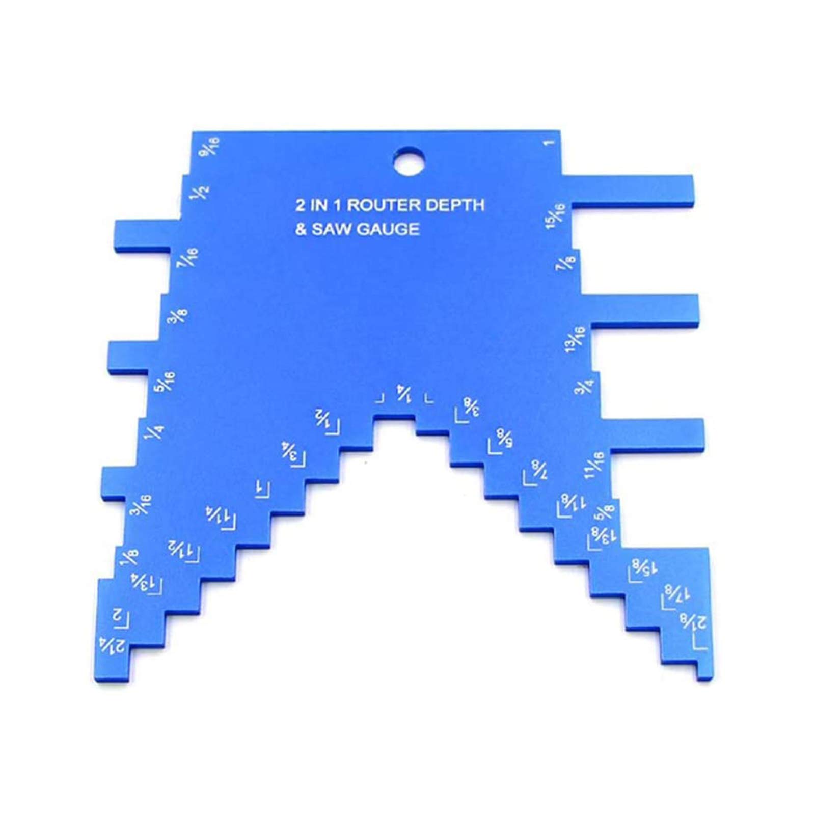 Step Depth Gauge, Depth Height Saw Gauge for Router and Table Saw, Woodworking Aluminum Alloy Ultimate Clarity Depth Gauge Ruler Portable Router Accessories DIY Tools