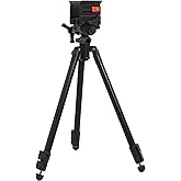 Clamping Tripod with Durable Aluminum Frame, Lightweight, Stable Design, Bubble Level, Adjustable Legs, and Hands-Free Operation for Hunting, Shooting, and Outdoors