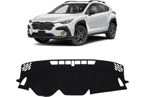 KUST Car Dash Cover for Subaru Crosstrek 2024 2025 2026 Non-Slip Dashboard Cover Polyester Interior Accessories for Subaru Crosstrek Custom Fit Dash Mat Sunshade No Glare Black