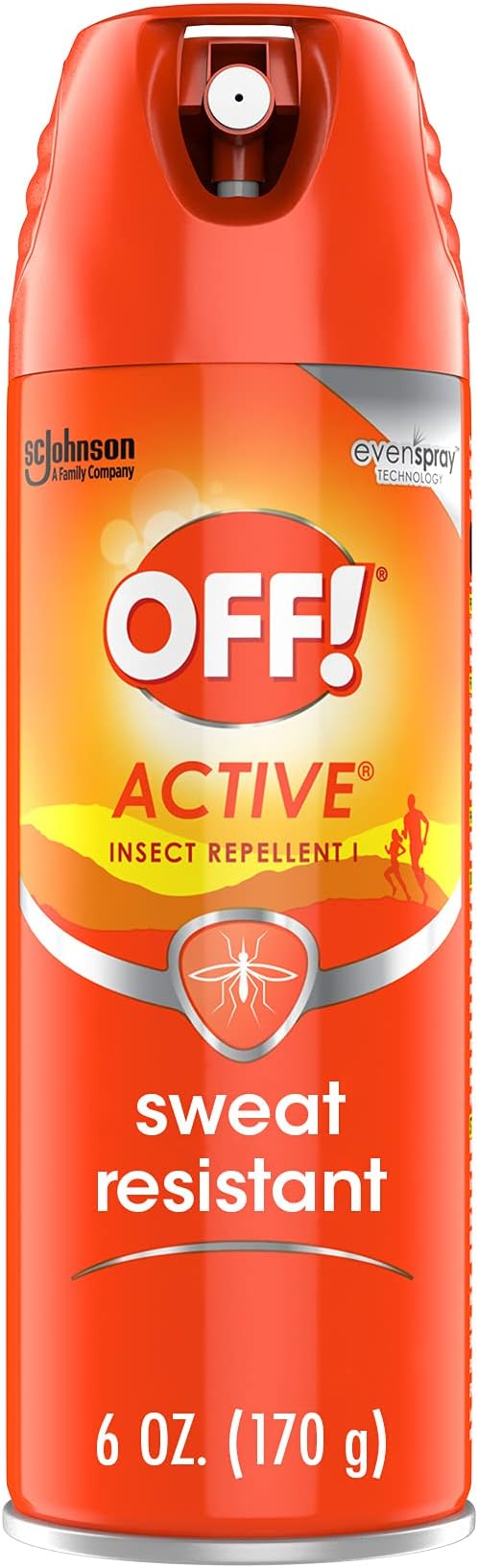 SC Johnson Off Active Insect Repellent Aerosol 6.0 OZ Sweat Resistant