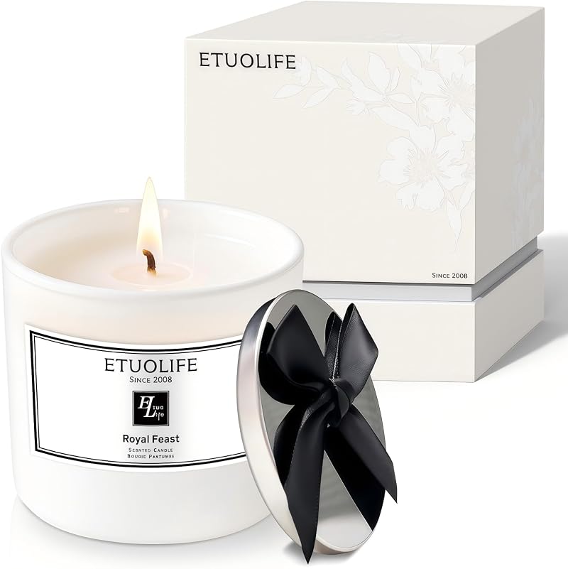 ETUOLIFE Luxury Scented Candle Gift 100% Soy Aromatherapy Gift Box