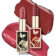Catkin Moist Lipstick Hydrating High Impact Color Infused with Vitamin E and Avocado Oil Smooth Soft Texture Long Lasting Glow + Matte Finish 2pcs Set 04