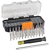 Klein Tools 32717 Precision Screwdriver Set with Case, All-in-One Multi-Function Repair Tool Kit Includes 39 Bits for Apple P