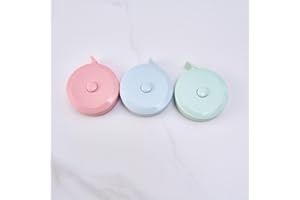 3 Packs Dual Sided Measure for Body Sewing, 60in, 3 Colors,Mini Measure