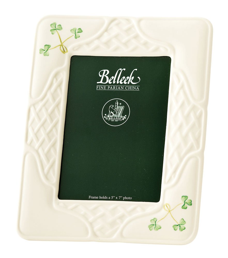 Belleek Shamrock Picture Frame 5x7