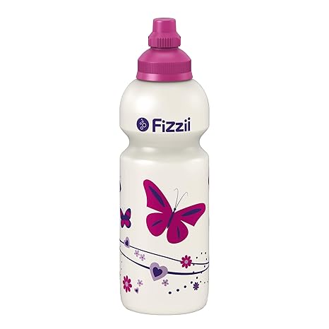 Fizzii Kinder- und Freizeittrinkflasche 600 ml (auslaufsicher bei Kohlensäure, schadstofffrei, spülmaschinenfest, Motiv: Schm