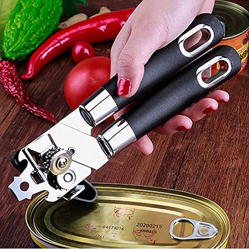 image for Dimoxii Manual Can Opener Smooth Edge, Handheld Bottle Tin Opener, Foo