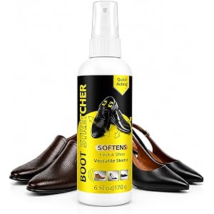 JOYAONE Shoe Stretch Spray, Boot & Shoe Stretcher Spray for Tight Shoes, Leather Softener to Relieve Pinching, Shoe Widener f