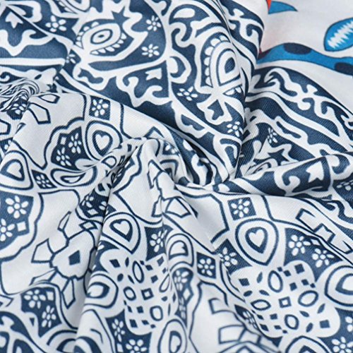 JOYFEEL Women's Casual Floral Printed Elastic Drawstring Beach Shorts Yoga Summer Stretch Workout Active Pant Summer