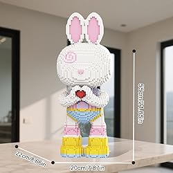 DAHONPA Animal Hand Heart Rabbit Micro Building