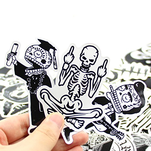 Naisidier Car Decals Vinyl's Bumper Stickers Graffiti Decals for Personalize Laptops, Skateboards, Luggage, Cars, Bumpers, Bikes, Bicycles - Random Sticker Pack (100pcs) - Thumbnail 2