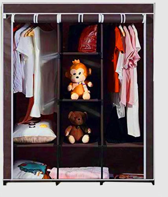 Maison & Cuisine 6+2 Layer Fancy and Portable Foldable Collapsible Closet/Cabinet (Need to Be