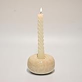 Sveudvdis Ceramic Candle Holder, Modern Taper Candlestick Holder for Dining Table, Living Room Coffee Table, 0.86 Inch Diamet