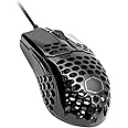 Cooler Master MM710 Glossy Black Gaming Mouse with Lightweight Honeycomb Shell, Ultraweave Cable, 16000 DPI Optical Sensor