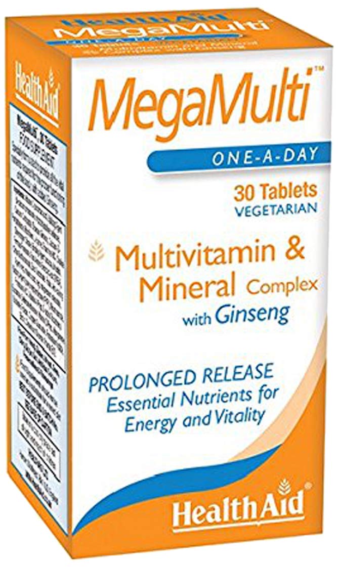 HealthAid Mega-Multi's (with Ginseng) - 30 Tablets