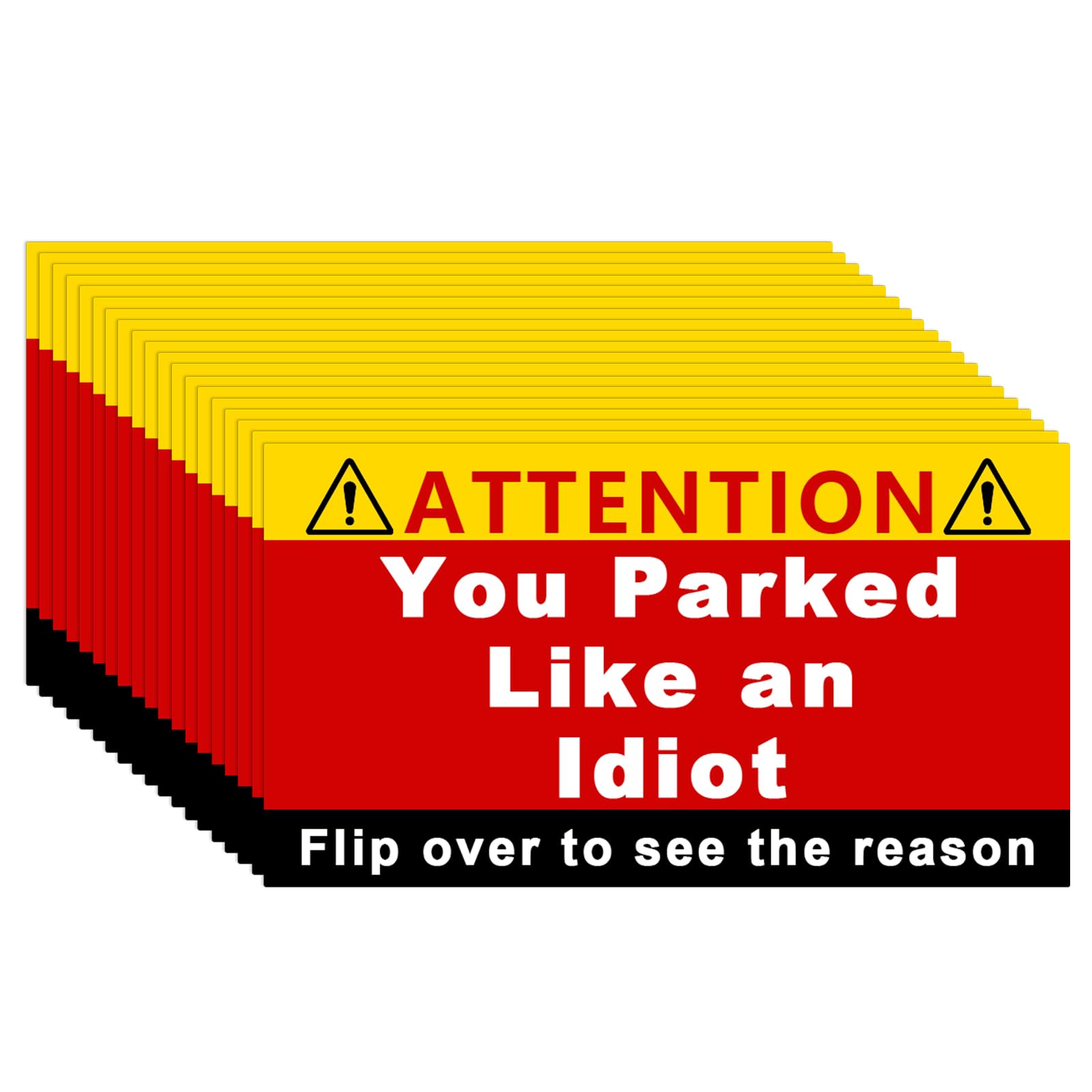 Photo 1 of Yasdyri 150PCS You Parked Like an Idiot Business Cards, Bad Parking Cards Funny Parking Violation Tickets Learn To Park Polite Reminder Business