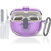 [Secure Lock] for Bose Ultra Open Earbuds Case(2024), TUDIOW Clear TPU Shockproof Protective Cover for Bose Open Ear Wireless Earbuds Accessories with Cleaning Kit & Keychain (touzi)