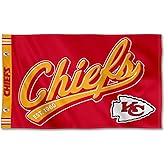 Kansas City Chiefs Script Logo Premium Flag