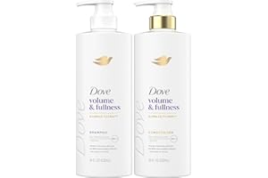 Dove Shampoo and Conditioner Set, Volume & Fullness – Daily Volumizing Hair Care Formula Infused with Collagen, 18 Oz Ea
