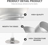 WINOMO Aluminium Tea Light Case 100 Sets DIY Wax Candle Molds view 9