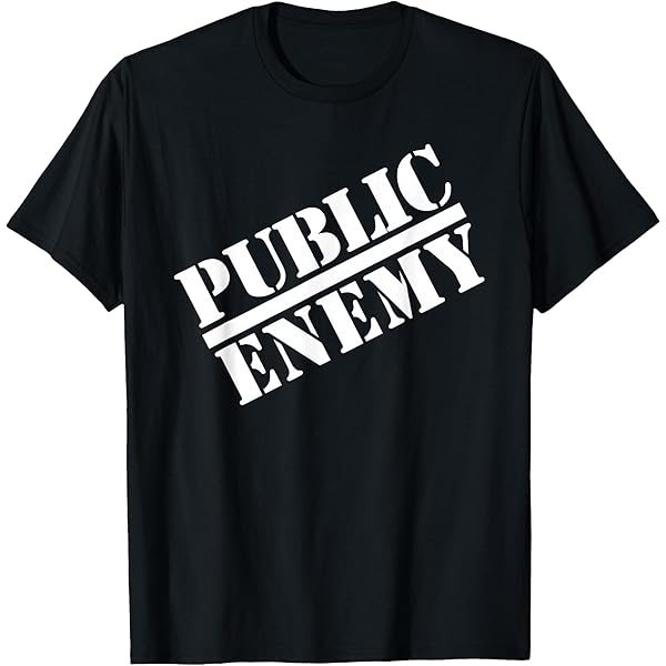Amazon.com: Public Enemy Long Logo T-Shirt : Clothing, Shoes & Jewelry